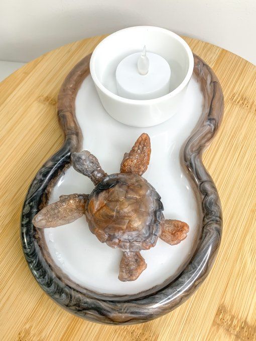 Assortiment blanc et marbré marron cuivre et tortue (3 pièces)