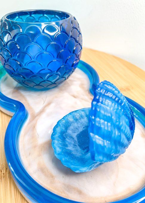 Assortiment océan duo de bleus et marbre (4 pièces)