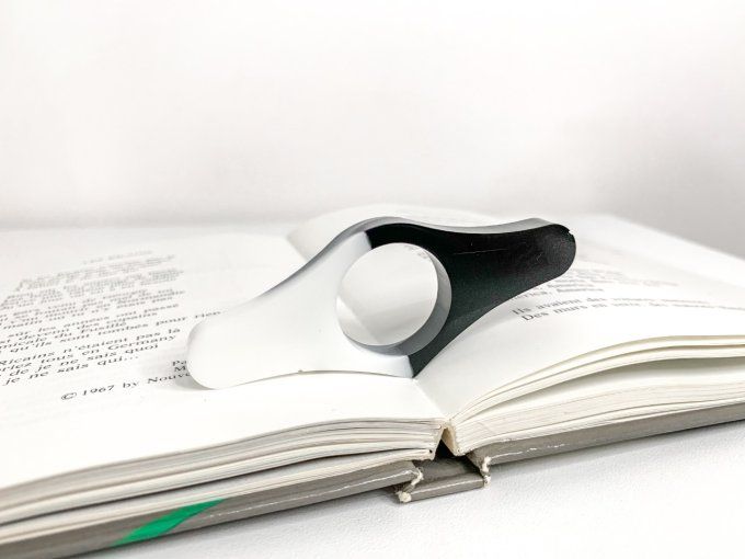 Bague de lecture blanc et noir