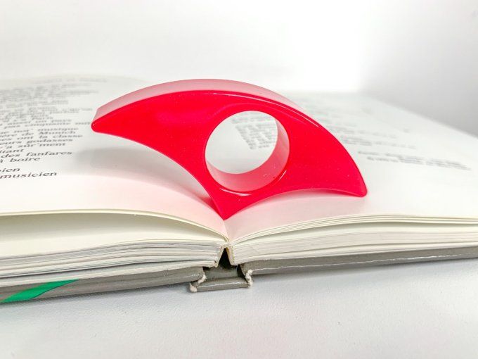 Bague de lecture rouge