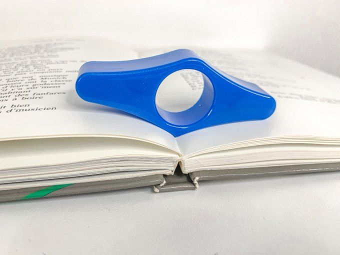 Bague de lecture bleue