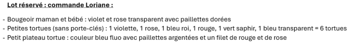 Lot réservé Loriane : Bougeoir + 6 tortues + plateau tortue