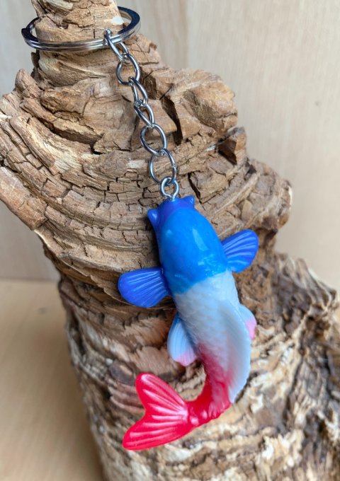 Porte-clés Carpe Koï frenchy
