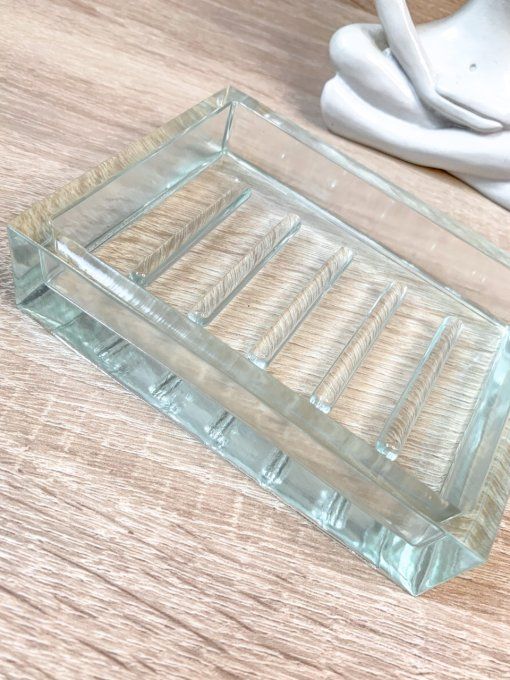 Porte-savon rectangle imitation verre