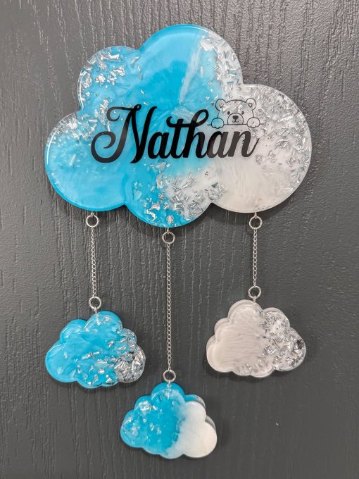 Personnalisez votre accroche Nuage avec photo