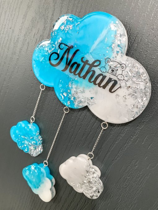 Personnalisez votre accroche Nuage avec photo