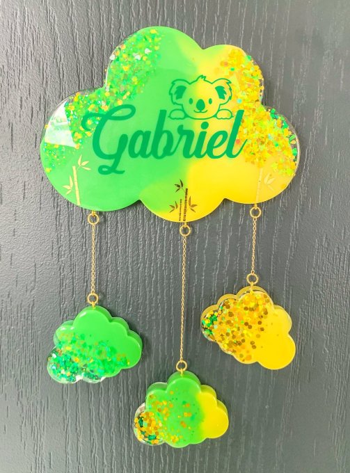 Personnalisez votre accroche Nuage avec photo