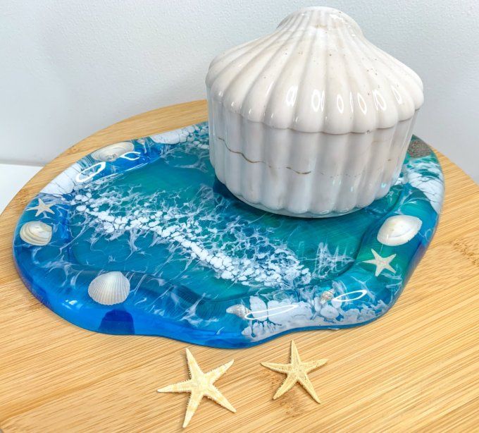 Assortiment océan et boîte coquillage