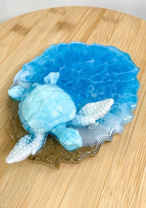 Décoration tortue et océan bleu
